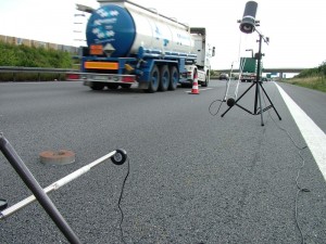 Schallausbreitung an Hindernissen - Messung der Schallausbreitung über der Fahrbahnoberfläche in situ