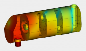 Numerical calculation of mufflers with FEM