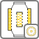 Absorption muffler with internal absorbing baffle, with perforated cover