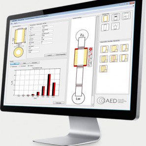 Schalldämpfer-Software AED 8001 - AcoustiCalc® Silencer zur Auslegung von Schalldämpfern