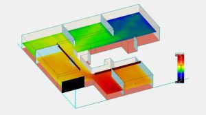 Simulation und Optimierung von Nachhallzeit, Schallausbreitung und Sprachverständlichkeit (STI) in Räumen