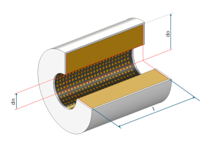 Pipe silencer with sound-absorbing lining on all sides with perforated cover